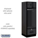 Black Salsbury Designer Wooden Open Gear Locker Studio Image