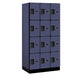 Salsbury Blue 12-Door 4 Tier Designer Wood Locker Studio Image