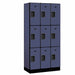 Salsbury Blue 3 Tier 9-Door Designer Wood Locker