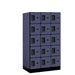 Salsbury Blue 5 Tier 15-Door Designer Wood Locker Studio Image