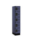 Salsbury Blue 5 Tier 5-Door Designer Wood Locker Studio Image