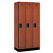 Salsbury Cherry 3-Door Single Tier Designer Wood Locker 