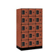 Salsbury Cherry 5 Tier 15-Door Designer Wood Locker Studio Image