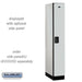Salsbury Gray 1-Door Single Tier Designer Wood Locker Studio Image 