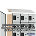 Salsbury Gray 5 Tier 15-Door Designer Wood Locker Side Panel and Sloped Hood Example Image