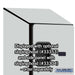 Salsbury Gray 6-Door 6 Tier Designer Wood Locker Side Panel and Sloped Hood Installed Image