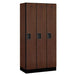 Salsbury Mahogany 3-Door Single Tier Designer Wood Locker 