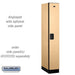 Salsbury Maple 1-Door Single Tier Designer Wood Locker Studio Image 