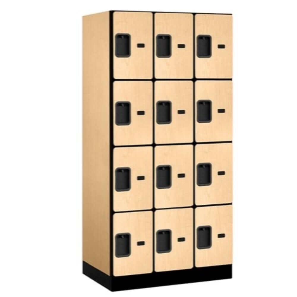 Salsbury Maple 12-Door 4 Tier Designer Wood Locker Studio Image