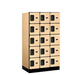 Salsbury Maple 5 Tier 15-Door Designer Wood Locker Studio Image
