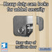 Sand Stone Salsbury USPS Mailbox Cluster Unit with 12 Doors and Parcel Locker Heavy duty Cam Locks Close-up