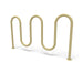 Sand Wabash Valley 7 Bike Serpentine Rack, 5 loops on surface mount base plates, model BRK534S, powder coated steel bike rack for multiple bikes