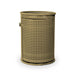 Sand Wabash Valley Commercial Trash Receptacle w/ Side Opening, perforated body with a side door, plastisol coated, model LR305P, front loading trash can