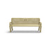 Sand Wabash Valley Estate Ribbed Memorial Bench, remembrance bench with a 5-year warranty