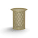 Sand Wabash Valley Flared Commercial Trash Receptacle, Diamond, plastisol coated steel with a flared top, model FR400D, gas station trash can