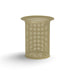 Sand Wabash Valley Flared Commercial Trash Receptacle, Perforated, plastisol coated steel with a flared top, model FR400P, outdoor trash receptacle