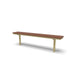 Sand Wabash Valley Rinnova Recycled Plastic Backless Bench with Cedar planks, Inground mount, playground bench