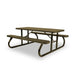 Sand Wabash Valley Signature Portable Picnic Table, sand top, seats and frame, 6' Standard, Perforated pattern, 6 foot picnic table