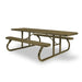 Sand Wabash Valley Signature Portable Picnic Table, sand top, seats and frame, 8' ADA Accessible, Diamond pattern, handicap picnic table