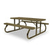 Sand Wabash Valley Signature Portable Picnic Table, sand top, seats and frame, Standard seating, Diamond pattern, lunch tables for schools