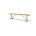 Sand Wabash Valley Signature Steel Backless Bench, Diamond, 6' Portable with braced legs, solid sand, plastisol-coated steel, outdoor bench without back