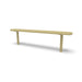 Sand Wabash Valley Signature Steel Backless Bench, Perforated, 6' Inground posts, solid sand, plastisol-coated steel, team bench