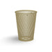 Sand Wabash Valley Tapered Trash Receptacle, tapered diamond expanded metal body, plastisol coated, model LR350D, street trash can