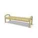 Sand Wabash Valley Contemporary Perforated Steel Backless Bench with Surface Mount Studio Image