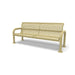 Sand Wabash Valley Contemporary Perforated Steel Bench Surface Mount Studio Image
