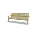 Sand Wabash Valley Contemporary Perforated steel Memorial Bench with Inground Mount studio image