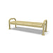Sand Wabash Valley Contemporary Ribbed Steel Backless Bench with Surface Mount Studio Image