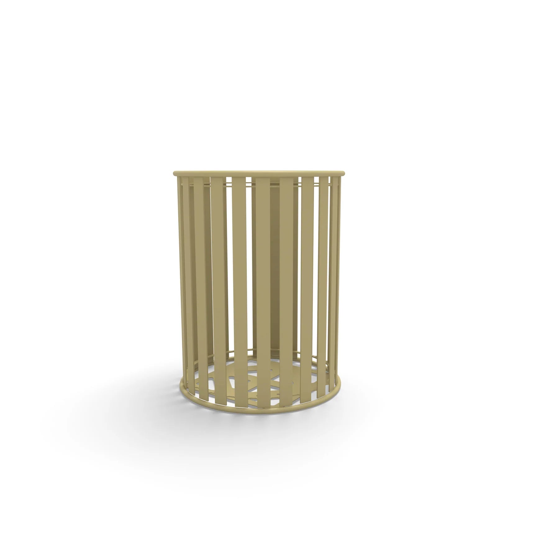 Sand Wabash Valley Signature Slatted Commercial Trash Receptacle