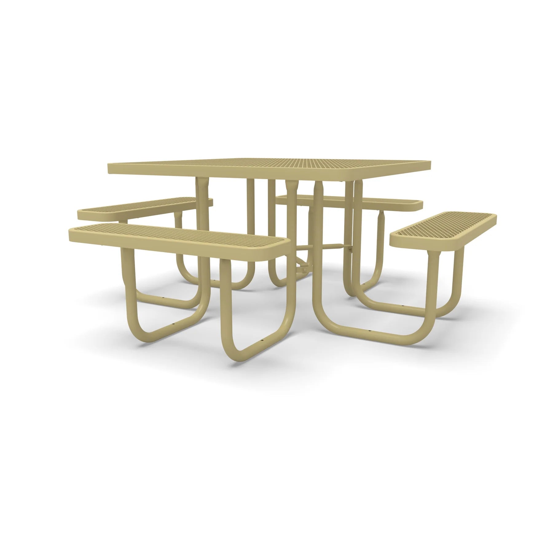 Sand Wabash Valley Signature Square Diamond Metal Portable Picnic Table