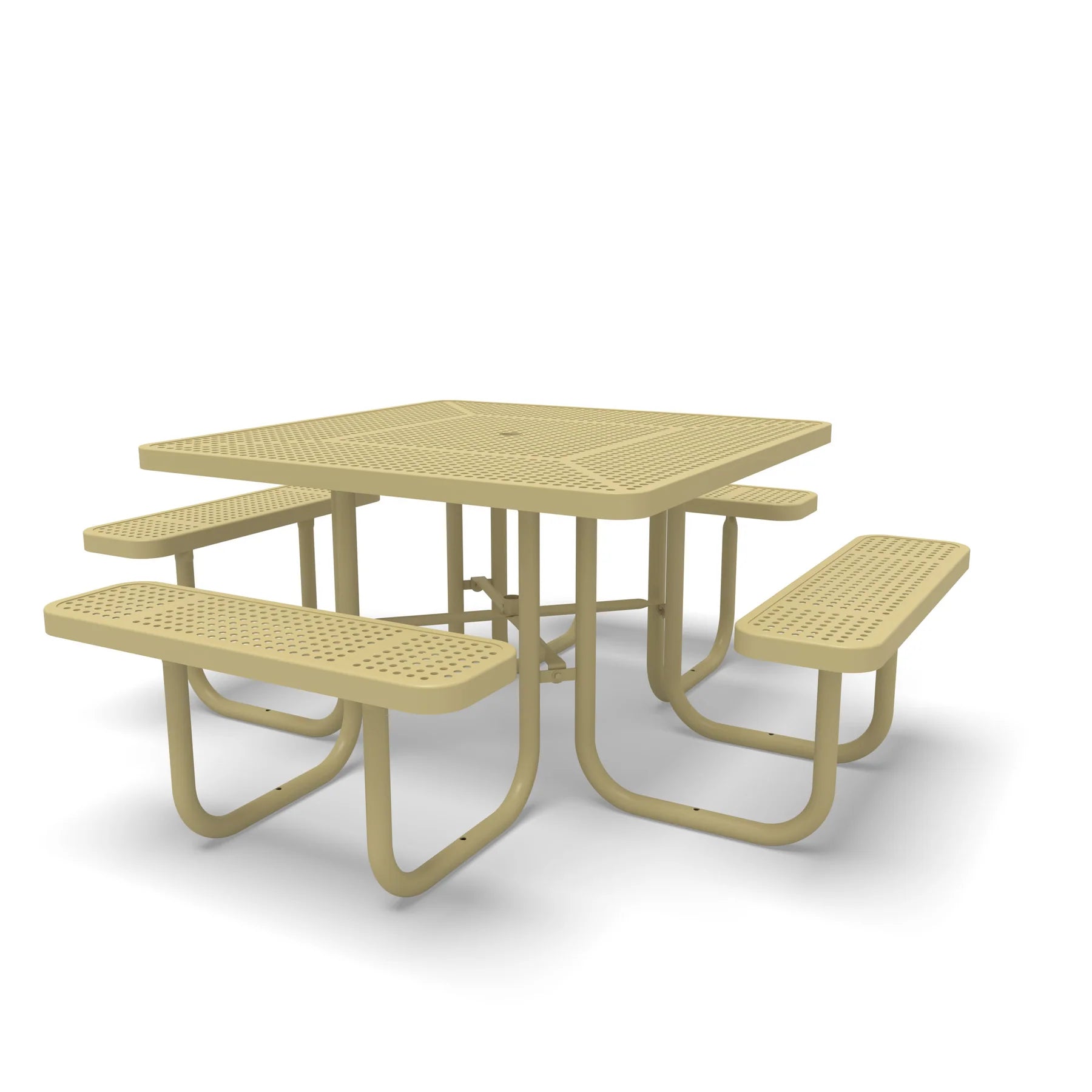 Sand Wabash Valley Signature Square Perforated Metal Portable Picnic Table