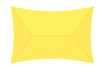 Top View of USA Shade Slant Hip on a white background