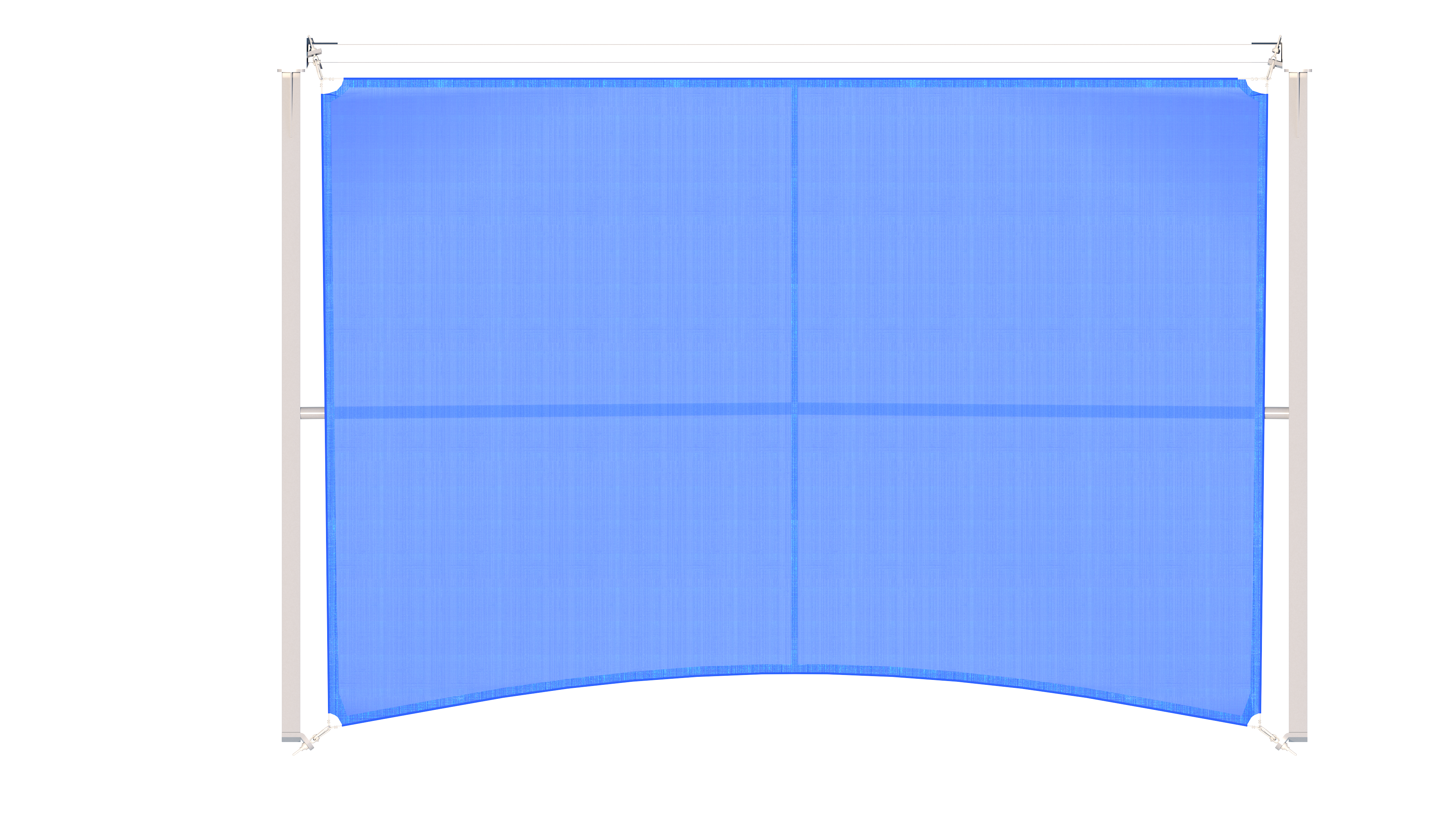 Top view of USA Shade Slanted Cantilever Cabled white background studio image