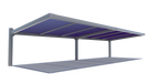 USA Shade Slanted Cantilever Framed  Joined Unit Studio Image White background