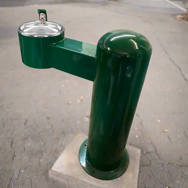 Stern-Williams 5400 ADA Outdoor Drinking Fountain with Pet Fountain Attached Environmental Image