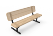 Tan MyTCoat Sports Bench with Backrest Studio Image Portable Option