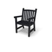 Textured Black Yorktown aluminum slat dining chair with arms, powder-coated aluminum, model YO9113C, heavy duty outdoor chairs