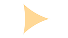 USA Shade 3-point sail Shade top view