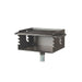 Wabash Valley Flip Grate Park Grill, model GR100N, front view of the 20 inch firebox and adjustment slots, pedestal grill