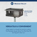 Wabash Valley Flip Grate Park Grill, model GR100N, specifications showing a 300 square inch cooking surface, 20 x 15 x 10 inch firebox and 79 lb weight