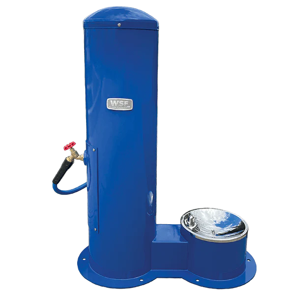 Willoughby Outdoor Pet Drinking Fountain Premium Unit Side View Studio Image 