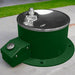 Willoughby Stainless Dog Bowl Water Fountain on a concrete surface with grass in the background