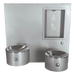 Willoughby Stainless Wall Mounted Double Fountain with Bottle Filler Studio Image