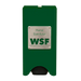Willoughby Stainless Wall Mounted Hand Sanitizer Dispenser with 'WSF' branding Studio Image