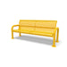 Yellow Wabash Valley Contemporary Perforated Steel Bench Surface Mount Studio Image