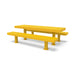Yellow Wabash Valley Designer Traditional Metal Picnic Table