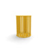 Yellow Wabash Valley Signature Slatted Commercial Trash Receptacle